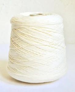 Hilo de tejer 100 % algodón con forma de cuerda italiana, 10,6 oz/300 gramos - bolas o cono - Imagen 1 de 3