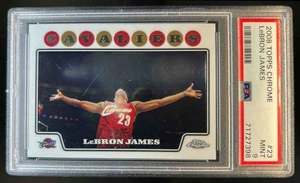 2008-09 Topps Chrome LeBron James #23 Cavaliers PSA 9 - Picture 1 of 2