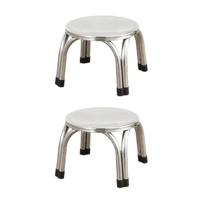 2Pcs Small Low Stools Foot Rest Footstools Ottomans for Kitchen Balcony Dorm - image 1 of 4