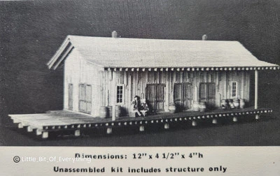 Midwest Rail Works: Branchline Freight House - Real Fine HO Scale Miniature Kit! - Image 1 of 4