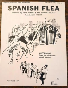 PULGA ESPAÑOLA por Herb Alpert - 1968 Almo Music Corp. - partituras de acordeón - Imagen 1 de 5