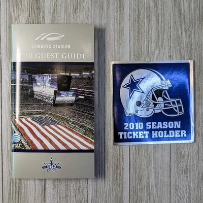 Dallas Cowboys 2010 Stadium Guest Guide And Ticket Holder Sticker - Image 1 of 4