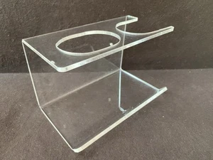 NEW Vintage LUCITE Clear Acrylic HAIR DRYER HOLDER Mid Century Modern MCM - Picture 1 of 9