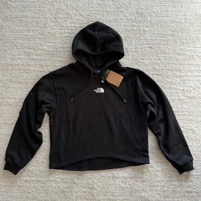NUEVO CON ETIQUETAS The North Face Para Mujer Sudadera con Capucha de Vellón Negra Mezcla de Algodón Foto 1 de 3
