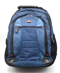 Swiss Gear Skywalk Backpack Double Gusset 16" Padded Laptop Navy OMNI Protected - Afbeelding 1 van 17