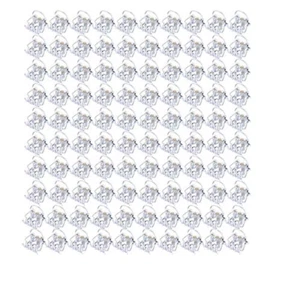 100Pcs Clear Mini Hair Claw Clips Plastic Claws Pins Clamps Small Jaw Girls - Picture 1 of 8