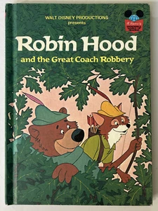 Vintage 1974 Disneys Robin Hood & The Great Coach Robbery Children’s Book, 1974 - Picture 1 of 6
