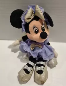 Peluche de hadas Minnie Mouse - 25 cm - Juguete suave Disney - Alas y vestido púrpura - Imagen 1 de 11