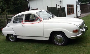 SAAB 96 SAAB 95 Raschietto per Finestre Guarnizione in Gomma - Foto 1 di 7