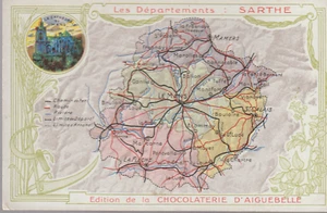CHROMO LES DEPARTEMENTS : Sarthe - Foto 1 di 2