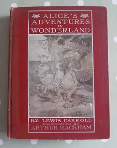 ALICE IN WONDERLAND LEWIS CARROLL DOUBLEDAY HEINEMANN HB ILLUSTRATED A RACKHAM - Picture 1 of 15