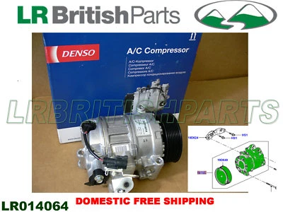 COMPRESOR DE AIRE ACONDICIONADO LAND ROVER LR3 RANGE ROVER SPORT 05-09 2,7 L V6 NUEVO DENSO LR014064 Foto 1 de 4