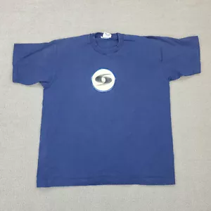 Vintage ZEDHED Zed Hed Shirt Adult XL Single Stitch TShirt Skater 69 3D Blue - Picture 1 of 9