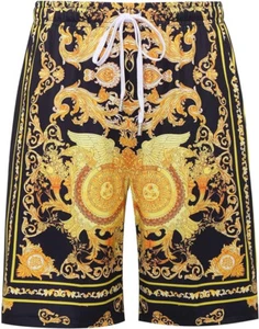 Italian Baroque Mens Shorts Elastic Waist Drawstring Quick Dry Stretch 2X-Large - Picture 1 of 5