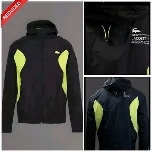 LACOSTE SPORT WINDBREAKER PERFORMANCE JACKE SCHWARZ-LIMETTE GRÖSSE LARGE UVP 179€ - Bild 1 von 14