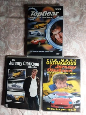 TOP GEAR. JEREMY CLARKSON x 2. 3Dvd. VGC. Reg  2, 4. - Image 1 of 4