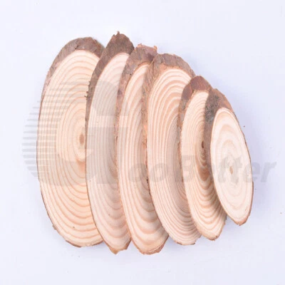 Oval Natürliche Kiefer Holz Scheibe Platte Brett Lernen Kunst Bastel Modell DIY - Bild 1 von 4