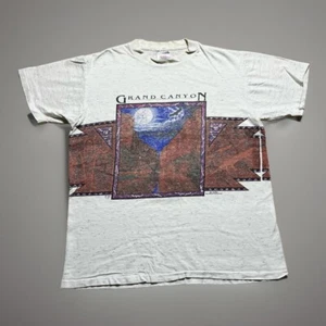 Vintage 90s Thrashed Faded Grand Canyon Wrap Around Lightning Shirt Size Medium - Bild 1 von 11
