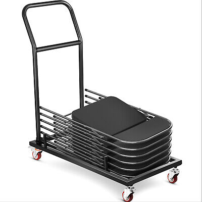 Steel Folding Chair Cart Storage Dolly 36 Folding Chairs Capacity Chairs Rack • 100.99$