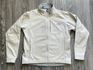 The North Face Ivory TNF Apex Soft Shell Full Zip Jacket Women’s Size M - Read - Picture 1 of 8
