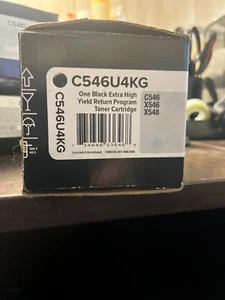 Genuine Lexmark C546U4KG (same as C546U1KG) Black Toner C546 X546 X548 - Picture 1 of 1