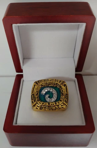 Vince Ferragamo - 1979 Los Angeles Rams NFC Championship Ring With Wooden Box Cover