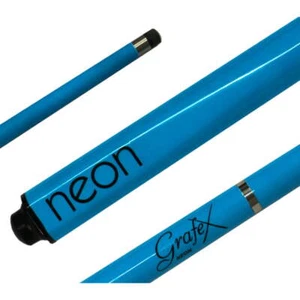 GRAFEX Pool Snooker Billiard Cue Kids Children Short 52" NEON BLUE Graphite - Picture 1 of 5