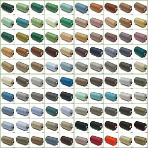 Amann 100% Polyester Core-Spun Regular Sewing Thread Tex 40 1000m Color 600-0799 - Picture 1 of 113
