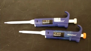 2 Fisherbrand  Finnpipette II, 0.5-10 uL and 5-50 uL - Picture 1 of 5