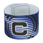 12.2x2.6" Soccer Captain C Armband, Nylon Unisex Elastic Arm Band, Blue