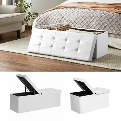 Sitzhocker Sitzbank Aufbewahrungsbox +Stauraum Spielzeugkiste faltbar SONGMICS  - Bild 1 von 2