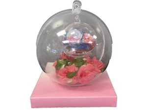 NEW NOS 2000 Swatch Watch Pink Silicone Bouquet Pour Maman Globe Ornament GN186 - Picture 1 of 7