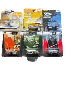 Hot Wheels 2019 Star Wars Real Riders 1:64 Diecast Set of 5 PLUS Snowspeeder - Picture 1 of 7
