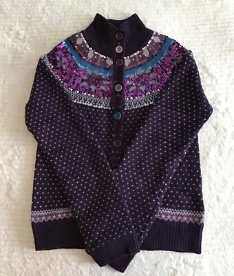 Cárdigan para mujer French Connection de lana con pelo de conejo lentejuelas P/XS Foto 1 de 4