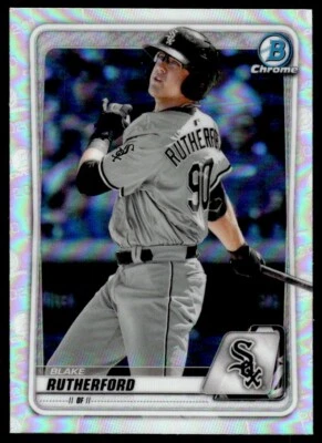 2020 BOWMAN CHROME REFRACTOR Blake Rutherford Chicago White Sox #BD-172 R16 - Image 1 of 2