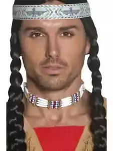 American Indian Necklace Chocker Native Warrior Fancy Dress up Costume Jewellery - Picture 1 of 1