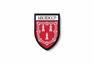 Patch printed shield embroidery border badge souvenir flag city county aberdeen - Picture 1 of 1