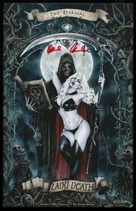 Lady Death : Masters : Mike Krome : Eternal ~ signed ~ 200 print ~ Coffin Comics - Picture 1 of 3