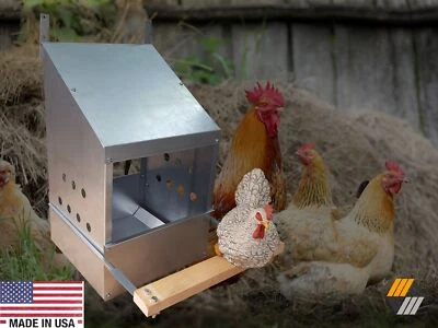 BEST-METAL-PRODUCTS (BMP) 1 Hole Heavy Duty 23ga Galvanized Chicken Nesting Laying Roost Box 0300110