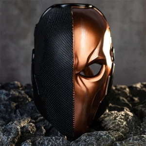 Xcoser 1:1 Arkham Knight Deathstroke Helmet Cosplay Masks Prop Adult Halloween - Picture 1 of 15