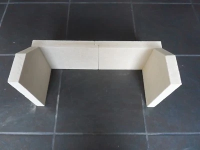Fire Bricks to fit Dimplex Westcott 8 Stove Fire Bricks Full Set (2 Piece rear) - Image 1 of 4