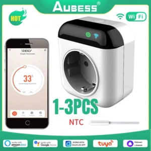 Tuya Programmable WiFi Smart Thermostat Plug Outlet Temperature Controller UK - Picture 1 of 8