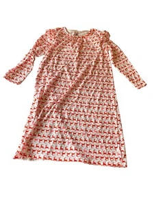 Crew Cuts Kids Holiday Red Reindeer Night Gown Size 14 - Picture 1 of 7