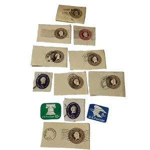 N.Y US Cut Square Stamp Mint LOT 12 Assorted U.S. Postage Rare Collection 40s - Picture 1 of 24