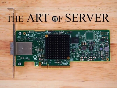 LSI 9300-8e 12Gbps 8-lane external SAS HBA P16 IT Mode ZFS TrueNAS unRAID NoROM - Image 1 of 4