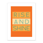 Rise and Shine Orange Canvas Wall Art Print