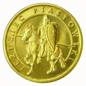2 ZLOTE POLONIA POLAND 2006 knight on horseback Piastowski Y 576 - Foto 1 di 2
