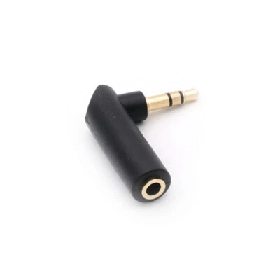 3.5MM 3.5 Jack Angle Male to Female Audio Stereo Plug Jack Adapter Connector - Image 1 of 3