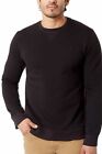 G.H. BASS & Co. Men's Pullover Crew Neck Sweatshirt -Black-Medium, Large, XL,XXL