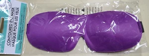 SPA APRIL BATH & SHOWER Contoured Eye Mask Adult Sleep Padded Blindfold Purple8" - Picture 1 of 2